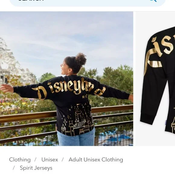 Disney Tops Disneyland Sleeping Beauty Castle Spirit Jersey